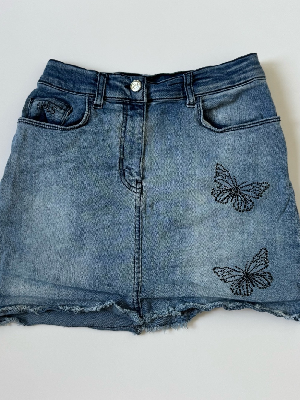 MonnaLisa - Blue Denim Panel Skirt
